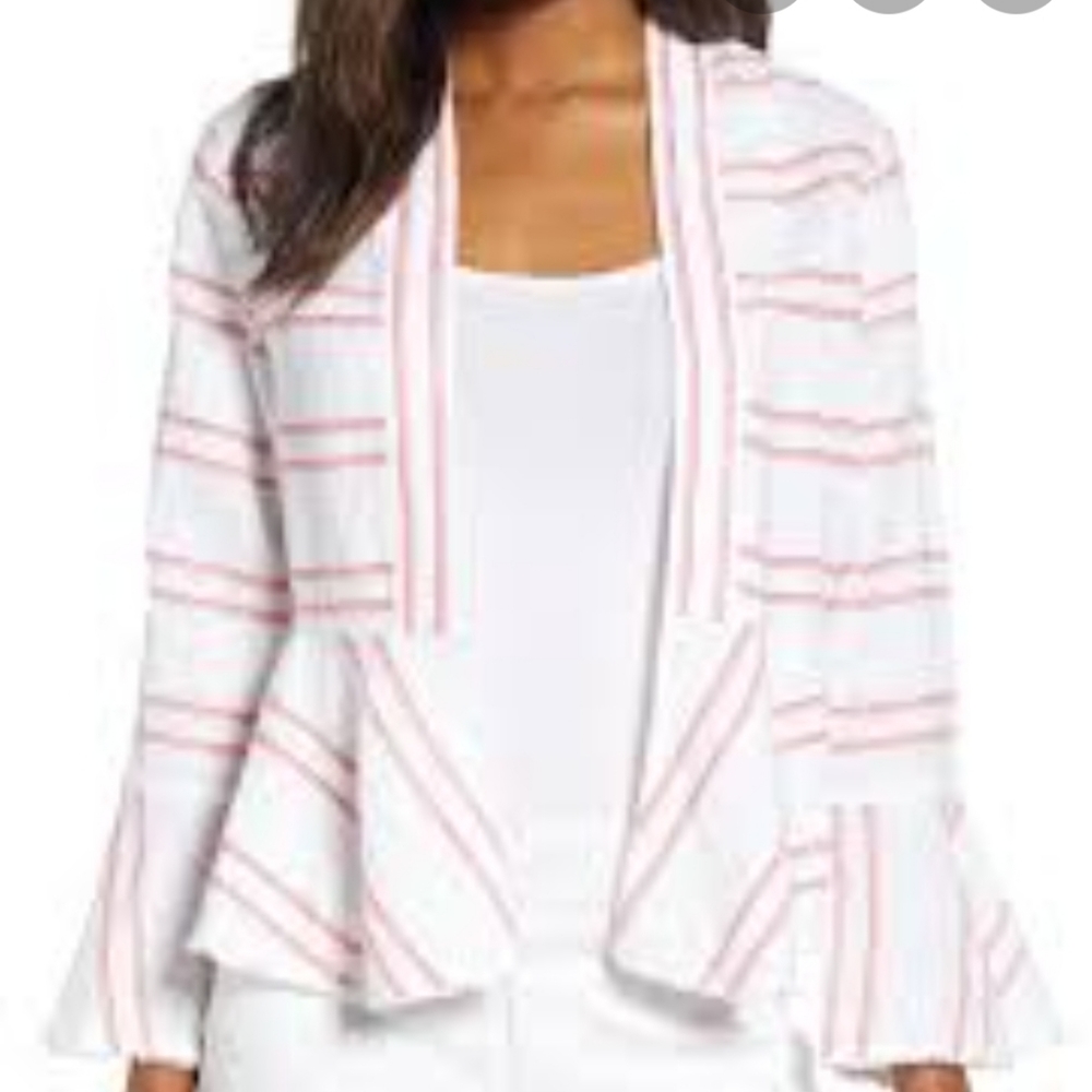 NWT Tommy Bahama Marcella Stripe Linen Jacket
